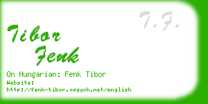 tibor fenk business card